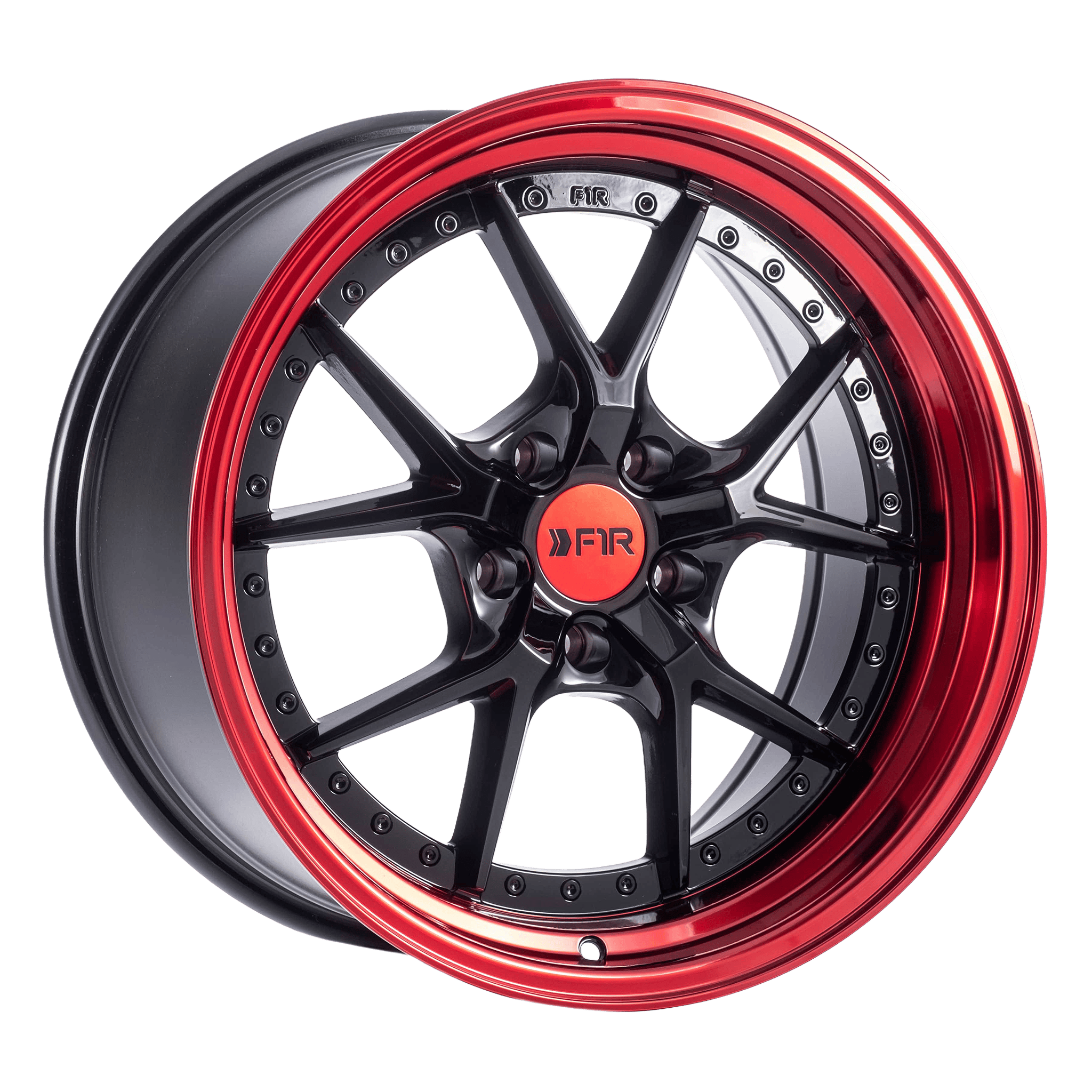 F105 Gloss Black / Red Lip